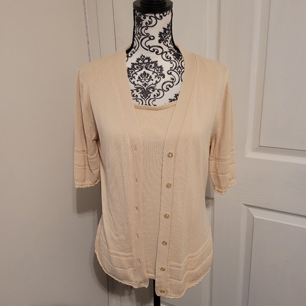 Chadwicks knit cami and sweater